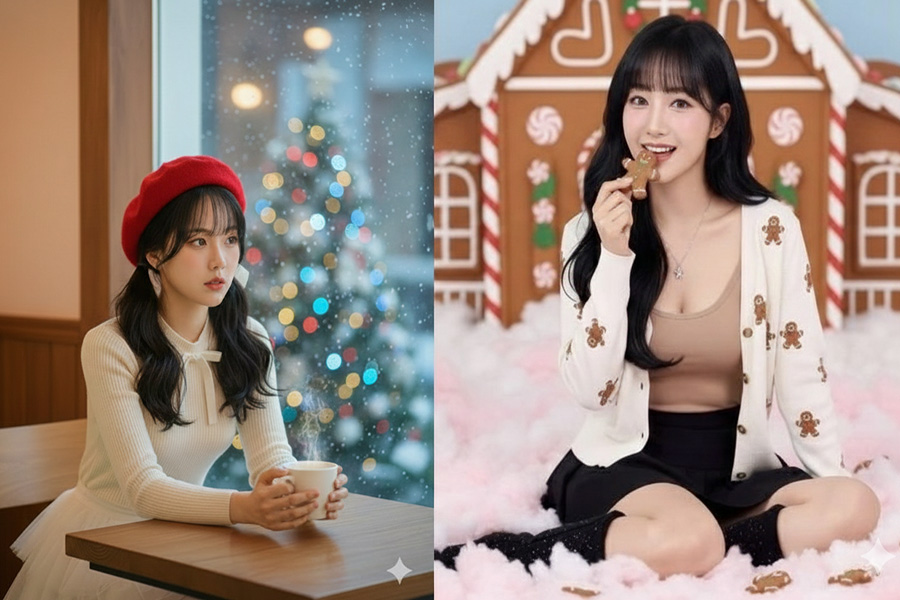 Không Cần Studio - Vẫn Có Ảnh Noel Ngọt Ngào Với Prompt Gemini AI