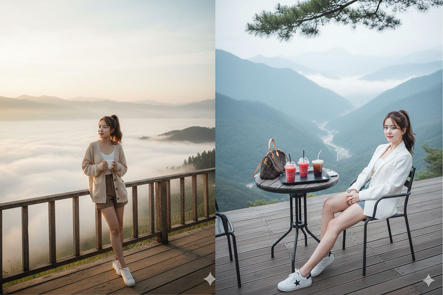 Tạo ảnh Sapa biển mây siêu thực bằng Gemini AI