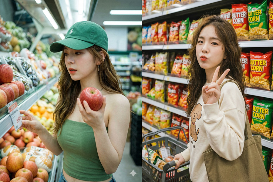 Xu Hướng Tạo Ảnh AI Trong Siêu Thị: Bộ Câu Lệnh Gemini Đẹp Không Tưởng