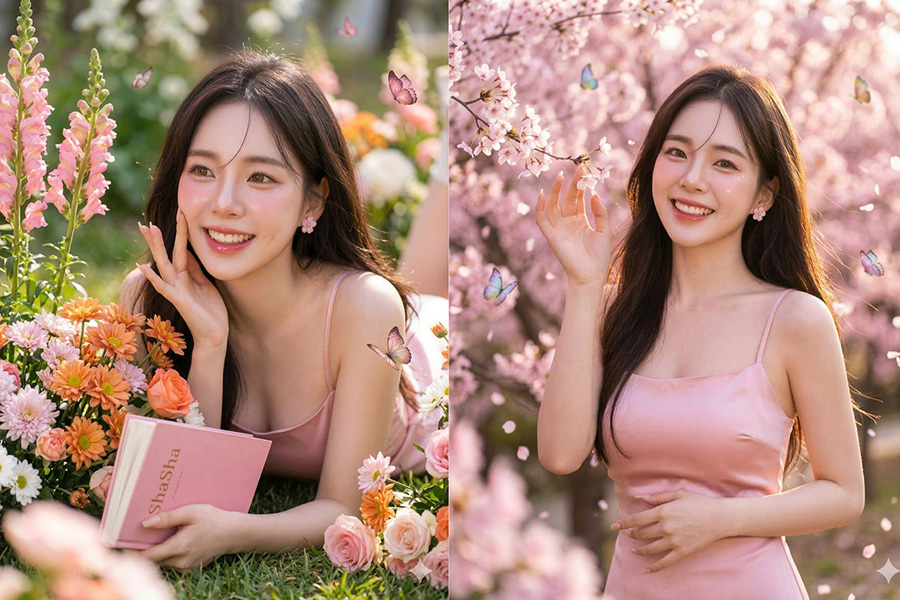 Gemini AI Làm Được Gì? Tạo Ảnh Nàng Thơ Mùa Xuân Từ Gương Mặt Thật Siêu Đẹp