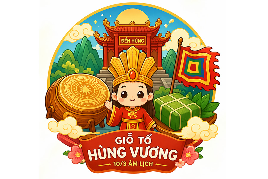 Tạo Icon Lễ Giỗ Tổ Hùng Vương Bằng AI Tự Động, Nhanh - Gọn - Đẹp