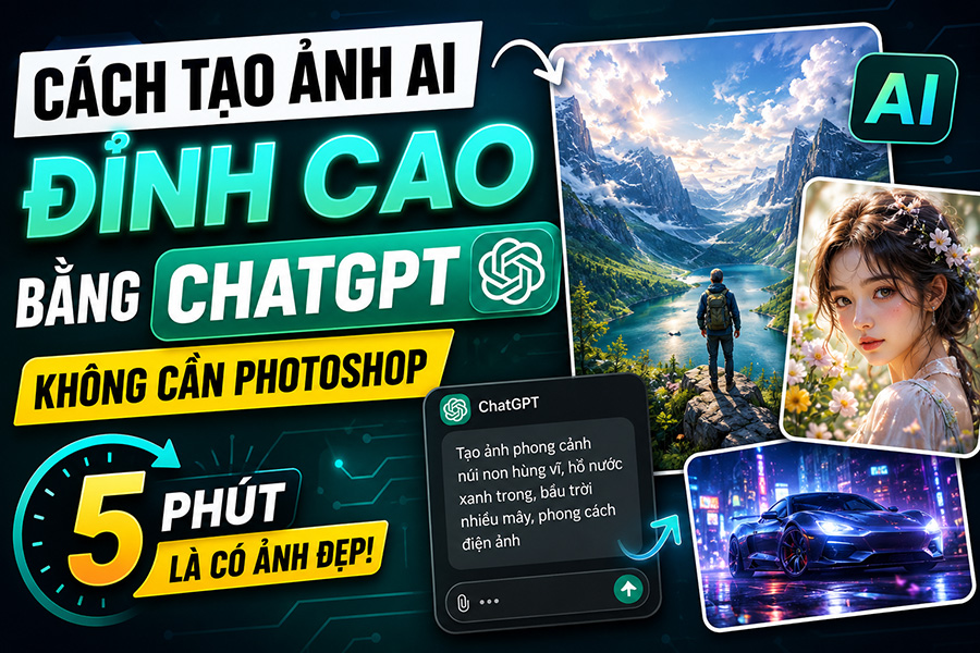 Cách Tạo Ảnh AI Đỉnh Cao Bằng ChatGPT Không Cần Photoshop