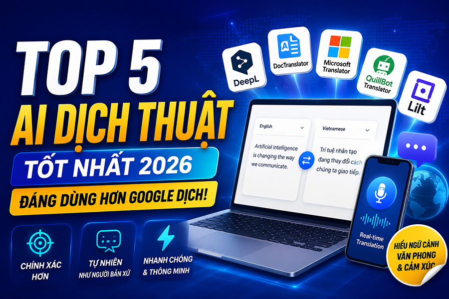 2026 Rồi, Đừng Chỉ Dùng Google Dịch: 5 AI Dịch Thuật “Hiểu Người” Hơn Cả Mong Đợi