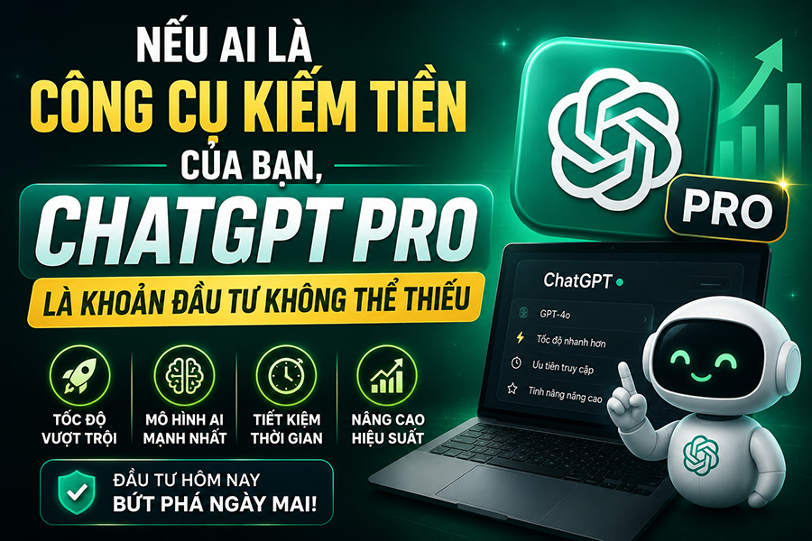 Nếu AI Là Công Cụ Kiếm Tiền Của Bạn, ChatGPT Pro Là Khoản Đầu Tư Không Thể Thiếu
