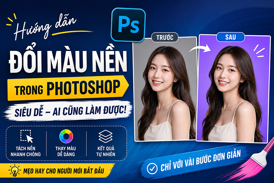 Muốn Đổi Màu Nền Ảnh? Photoshop Làm Được Chỉ Trong Vài Phút
