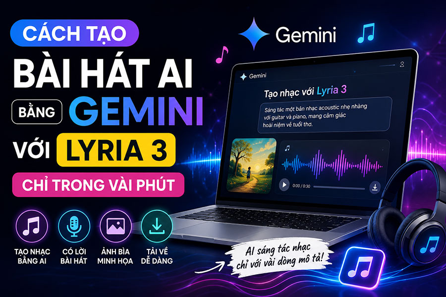 Cách Tạo Bài Hát AI Bằng Gemini Với Lyria 3 Chỉ Trong Vài Phút