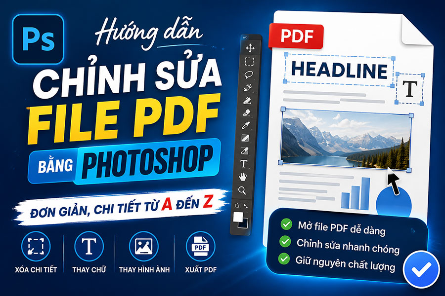 Muốn Sửa File PDF? Thử Ngay Cách Chỉnh Sửa Bằng Photoshop Này