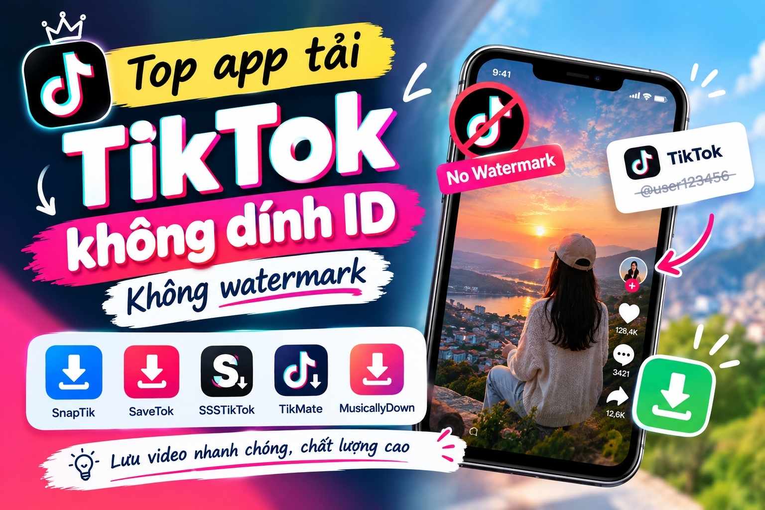 App Tải TikTok Không Dính ID: Top Công Cụ Được Dùng Nhiều Nhất