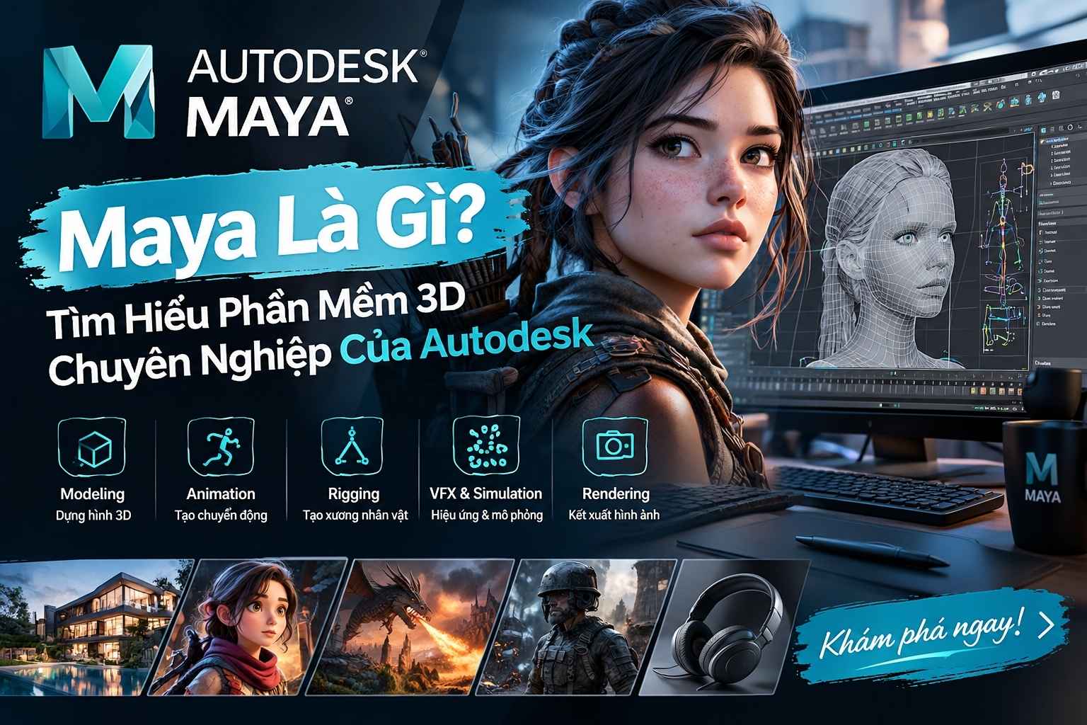 Maya Là Gì? Tìm Hiểu Phần Mềm 3D Chuyên Nghiệp Của Autodesk