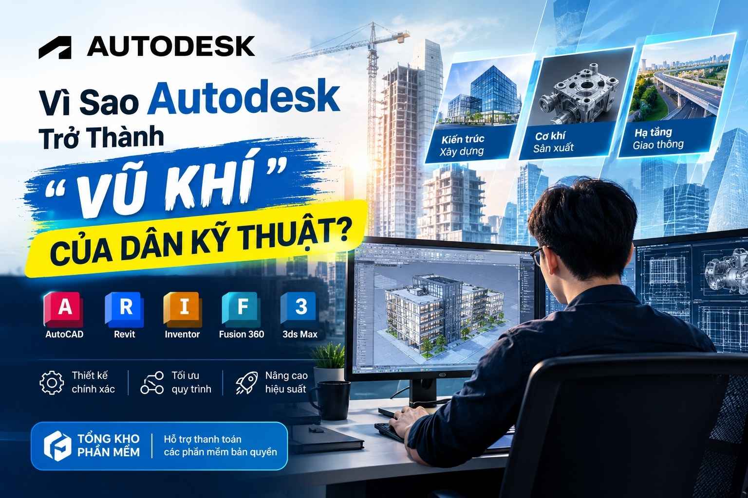 Vì Sao Autodesk Trở Thành “Vũ Khí” Của Dân Kỹ Thuật?