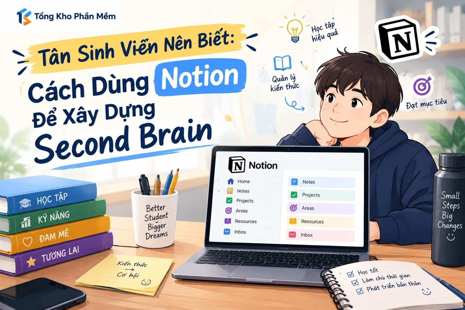 Tân Sinh Viên Nên Biết: Cách Dùng Notion Để Xây Dựng Second Brain