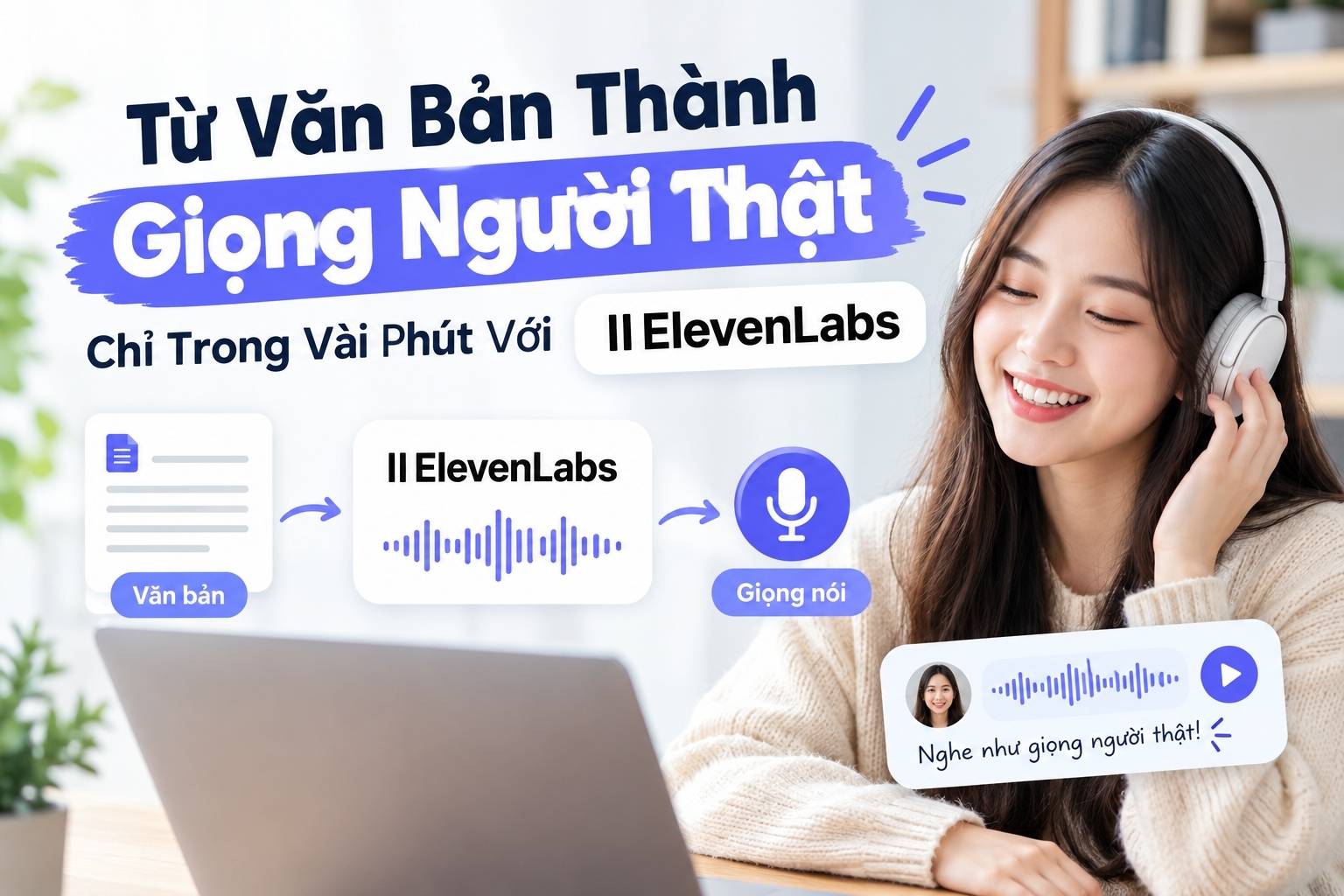 Từ Văn Bản Thành Giọng Người Thật Chỉ Trong Vài Phút Với ElevenLabs